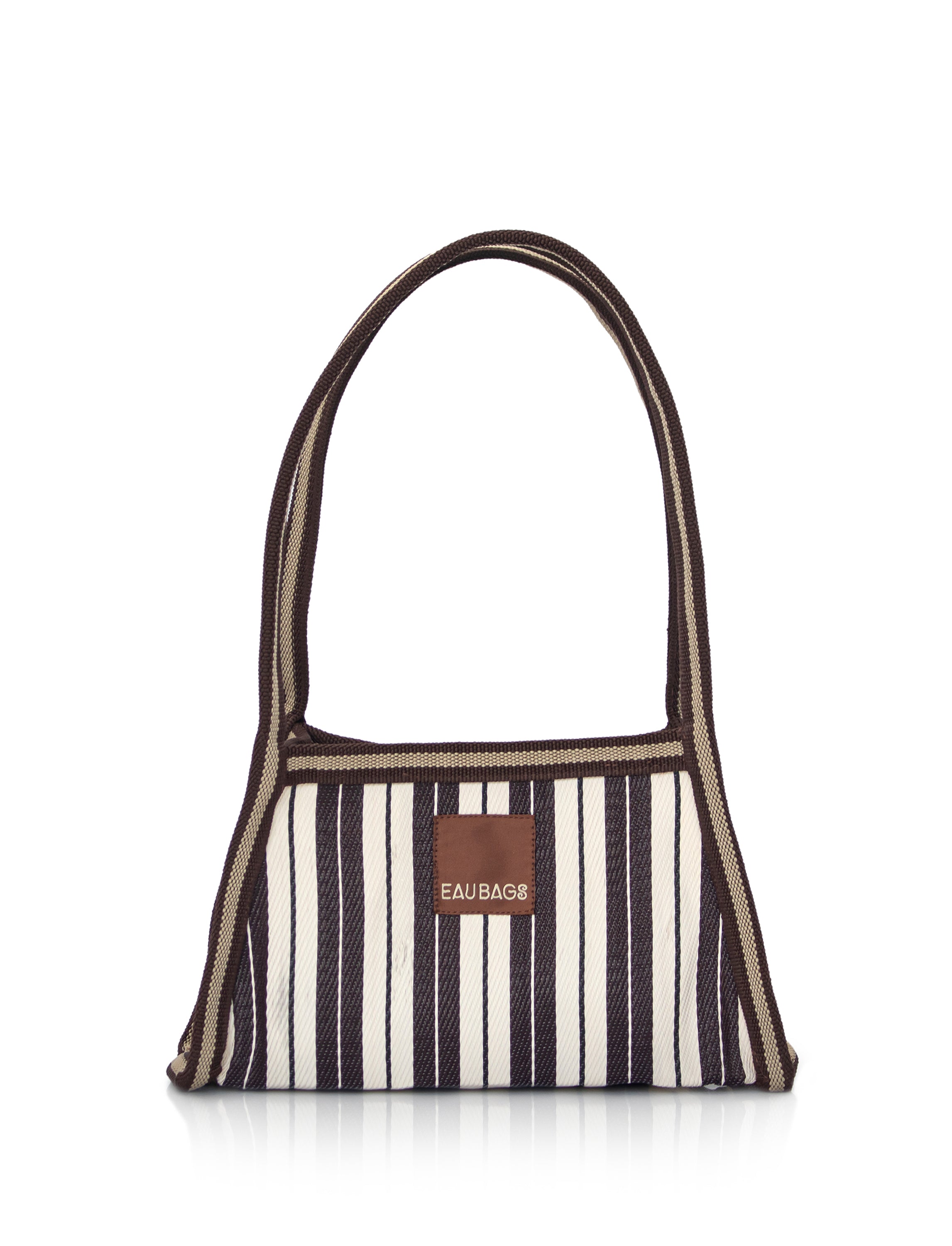 EAU BAGS | Striped Recycled Nylon Bag | Baguette Micro Shoulder 