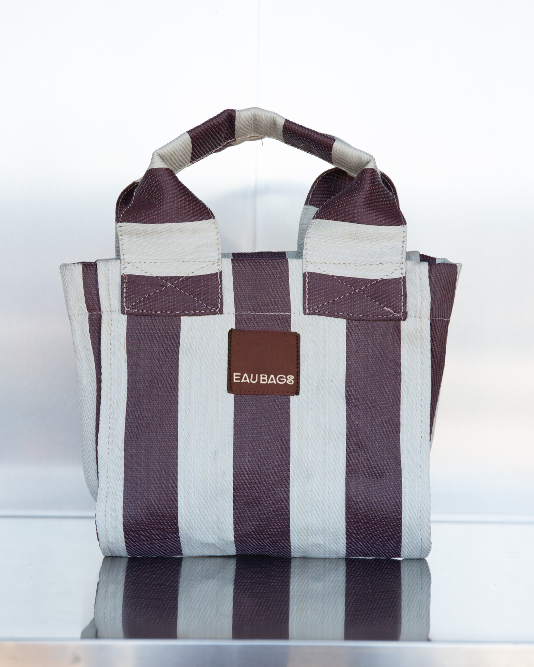 Cream nylon bag shop